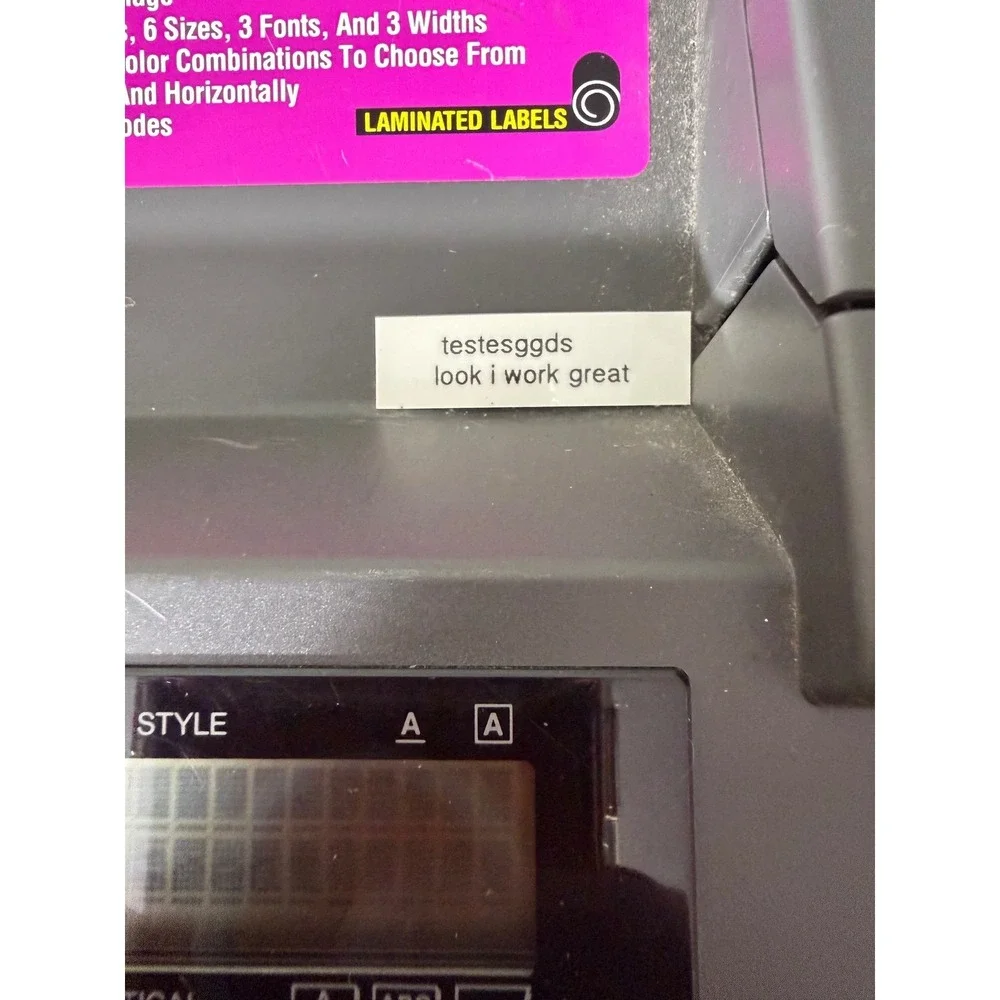 Brother P-Touch XL PT-8000 Label Maker Gray EUC Professional System w/ Extras